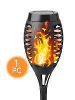 12LED Solar Flame Torch Light Flickering Light Waterproof Garden Decoration Outdoor Lawn Path Yard Patio Floor Lamp