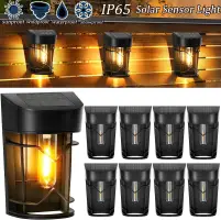 Solar Outdoor Lights Garden Balcony Home Sensor Lights Wall Light Waterproof Staircase Fence Street Light Super Bright Lights