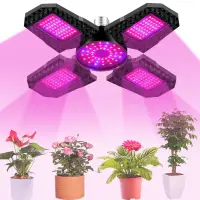 E26/E27 Foldable LED Grow Light Waterproof Phyto Lamp Full Spectrum Red Blue Plant Light 100/120/150W Indoor Vegetables Lighting