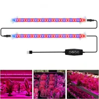 USB 5V Led Grow Plant Light Timed Adjustment 4/8/12Hours Dimmable Full Spectrum Indoor Hydroponics LED Lamp Growth Lighting