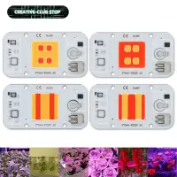 50W LED COB Chip Welding Free 220V Phyto Lamp Full Spectrum LED Diode For Plates Lamp Plant Seedling Grow Flower Growth Lighting