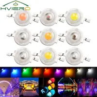 10PCS High Power LED Chip Lamp Bulb 1W 3W 110-120LM Bead Line Emitter Diode White Red Green Blue Yellow DIY Led Light Decoration