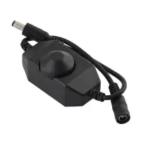 LED Dimmer Switch Brightness Adjust Controller Single Color LED Dimmer Strip Light DC 12V 24V LED Dimmer Black White