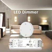 12V 24V LED Dimmer PWM Wireless RF 2.4G Remote Controller 5V 36V 8A Dimming Switch for Single Color DIMLED Strip Light V1 RK4-1