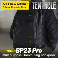 NITECORE BP23 PRO 23L Commuter Backpack 500D Fabric Overnighter Camping Trekking Fishing Sport Molle System for 15.6