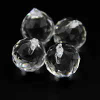15mm/20mm/30mm/40mm Glass White Crystal Chandelier Faceted Ball For Chandeliers Lighting Parts Home Wedding Decoration