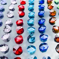 50PCS 14mm 2 Holes Crystal Octagonal Beads Prisms Chandelier Parts Pendant Glass Loose Bead Curtain DIY Jewelry Wedding Decor