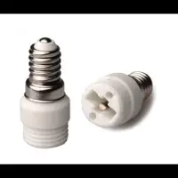 2pcs E14 To G9 Light Socket Adapter Ceramic EU Candelabra Lamp To G9 2Pin Halogen LED CFL Bulb Base Holder Converter