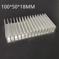 Hot Aluminum  Heatsink Cooling Pad For High Power LED IC Chip Cooler Radiator Heat Sink for LED COB Light 100*18*L50MM