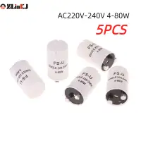 [22ZT] 5Pcs Fluorescent Light Starters AC220V-240V 4-80W Fluorescent Tube Fuse Starter CE Rohs Fuse Starters