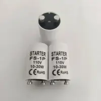 FS-1P Starter for AC110V 10-30W Fluorescent Tube Fuse Starter CE ROHS 25pcs/box