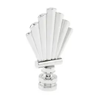 Beautiful Workmanship Sector Shape Alloy Antirust Lamp Finial Cap Knob for Lamp Shade, DIY Lamp Decoration Screw Cap